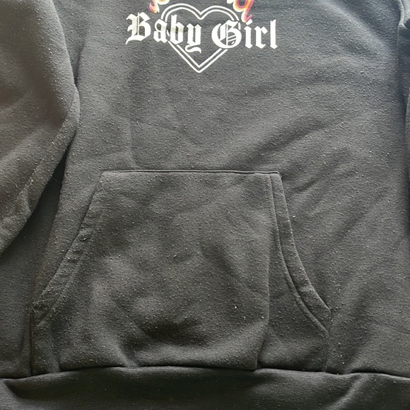 Orange Kiss Baby Girl Fire Hoodie - Picture 4 of 6
